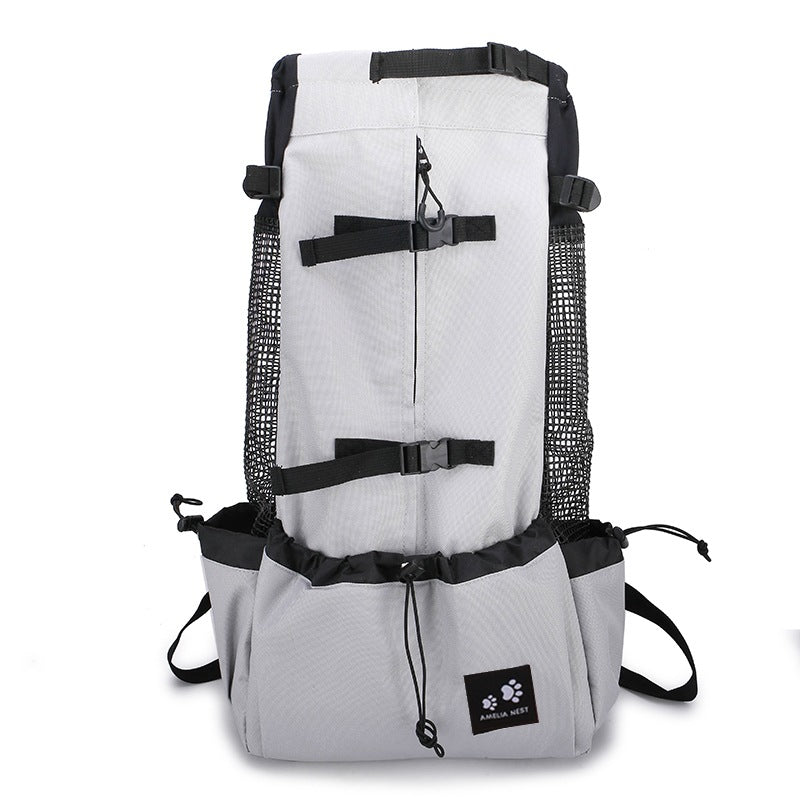 Pet Dog Carrier Bag Carrier For Dogs Backpack Out Double Shoulder Port - image 4