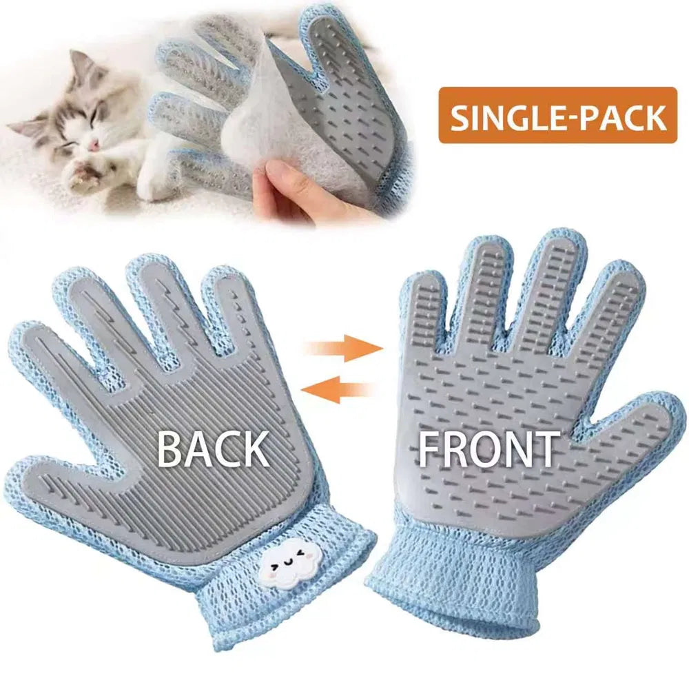 2-in-1 Pet Grooming Glove - Double-Sided Deshedding & Massage Brush Fo - image 1