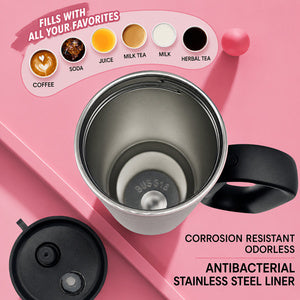 26oz Insulated Tumbler with Handle & Straw - image 7