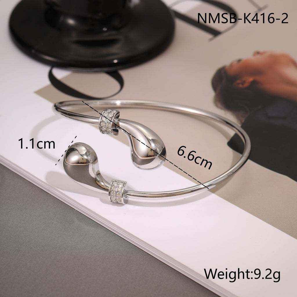 Stainless Steel Open Cuff Bracelet - image 7