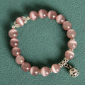 10MM Hollow Ball Korean Style Crystal Opal Beaded Bracelet - image 9