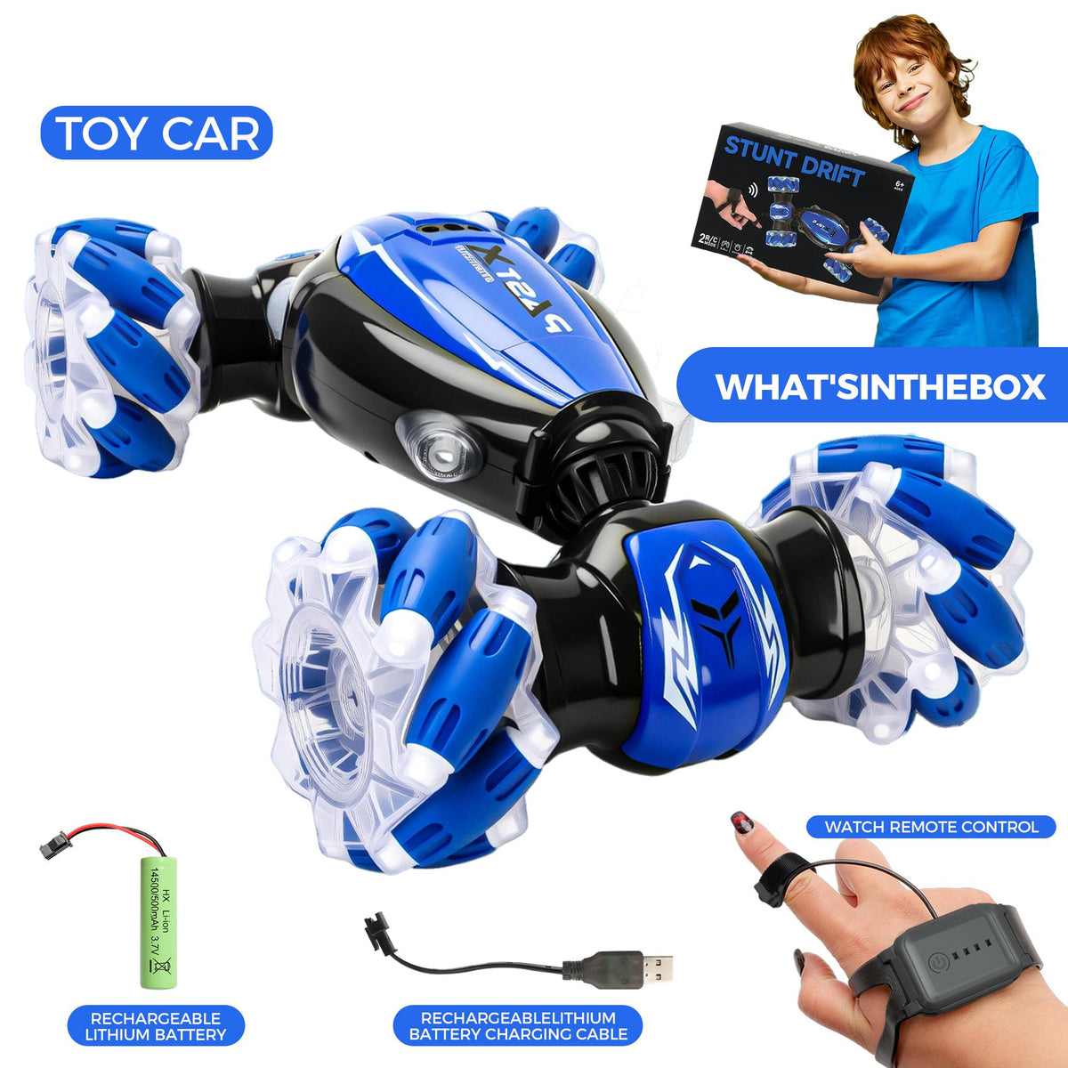 All-around Surface Drift Car With Dual-mode Controller And Gesture Con - image 2