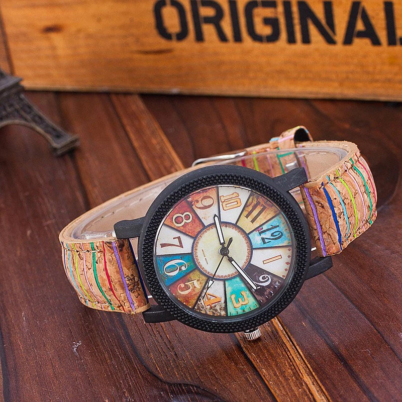 Casual Vintage Leather Women Quartz Wrist Watch Gift Clock - image 7