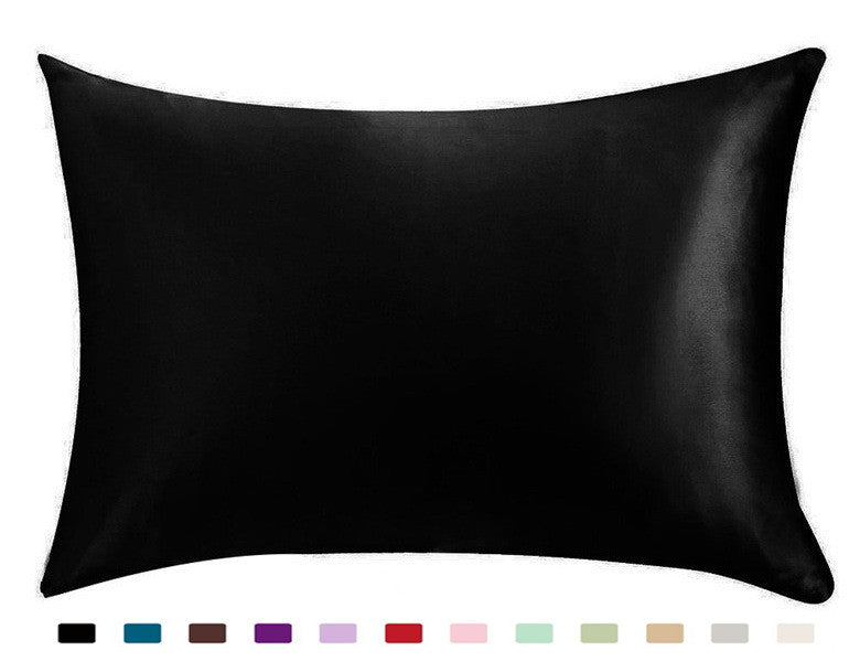 Pillowcase Satin Solid Color Simulation Silk Single Pillowcase Ice Sil - image 2