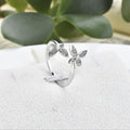 Sterling Silver Adjustable Butterfly Ring - image 1