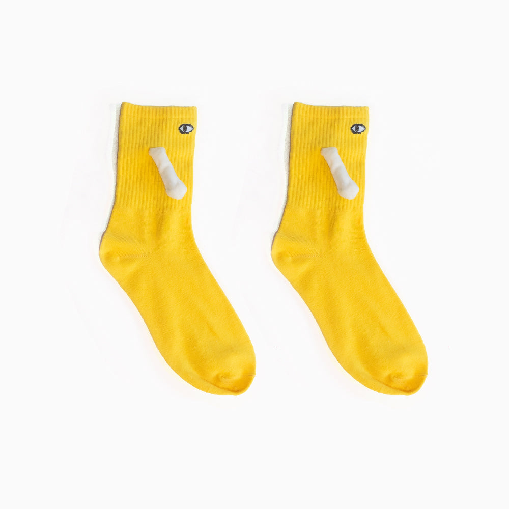 Mid Tube Black And White Couple Matching Holding Socks - image 8