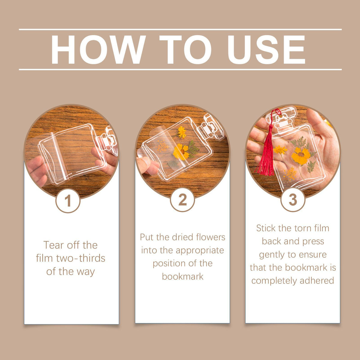 DIY Dried Flower Bookmark Kit, 20 Pieces - image 4