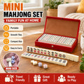 Pocket Mahjong Set, 144 Mini Tiles with Travel Case - image 1