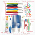 Crochet Set Handmade Wool Crochet Crochet Tool Set Combination Bag Met - image 1