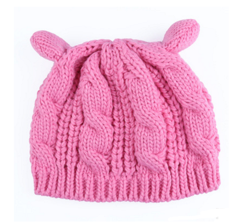 Autumn Winter Cat Ear Knit Beanie - image 10