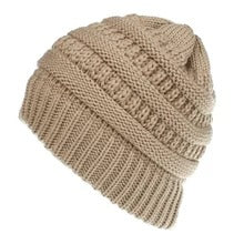 Mixed Color Knitted Wool Hat Ladies Non-labeled Ponytail Hat - image 2