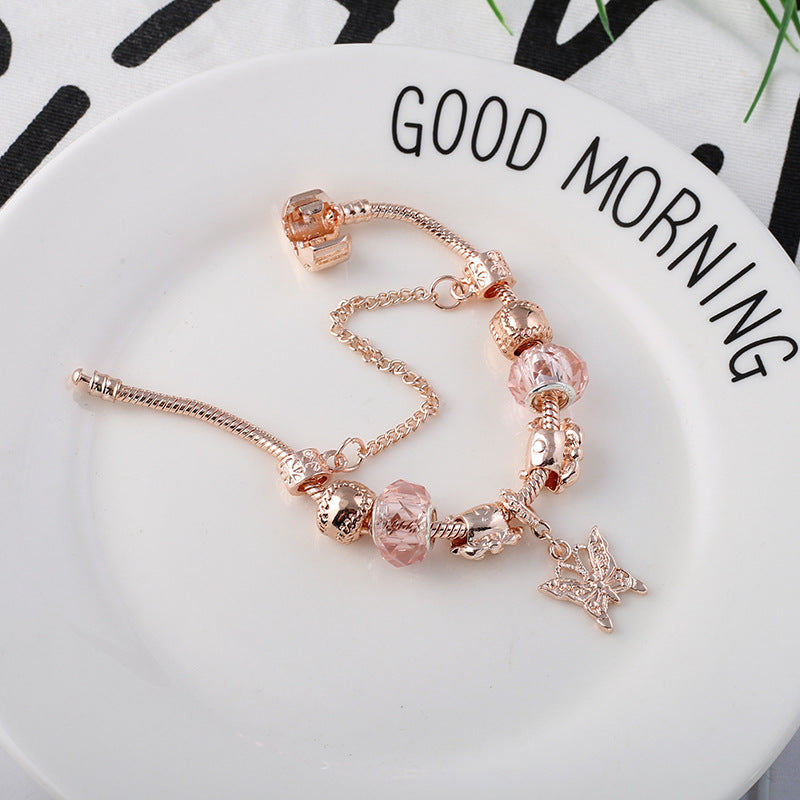 Fashion Love Geometric Rose Gold Bracelet Women's Jewelry - image 1