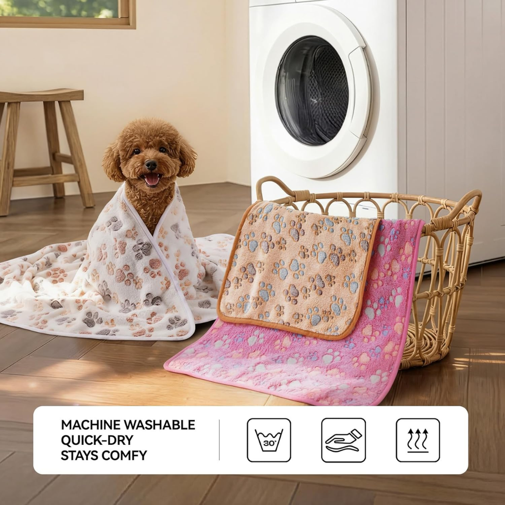 3 Soft Fleece Pet Blankets - image 4