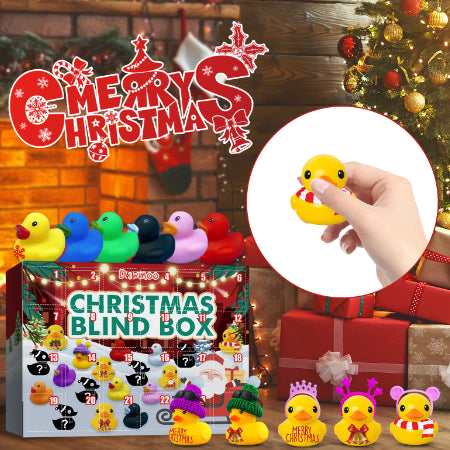 Christmas Rubber Duck Advent Calendar, 24 Surprise Ducks - image 1