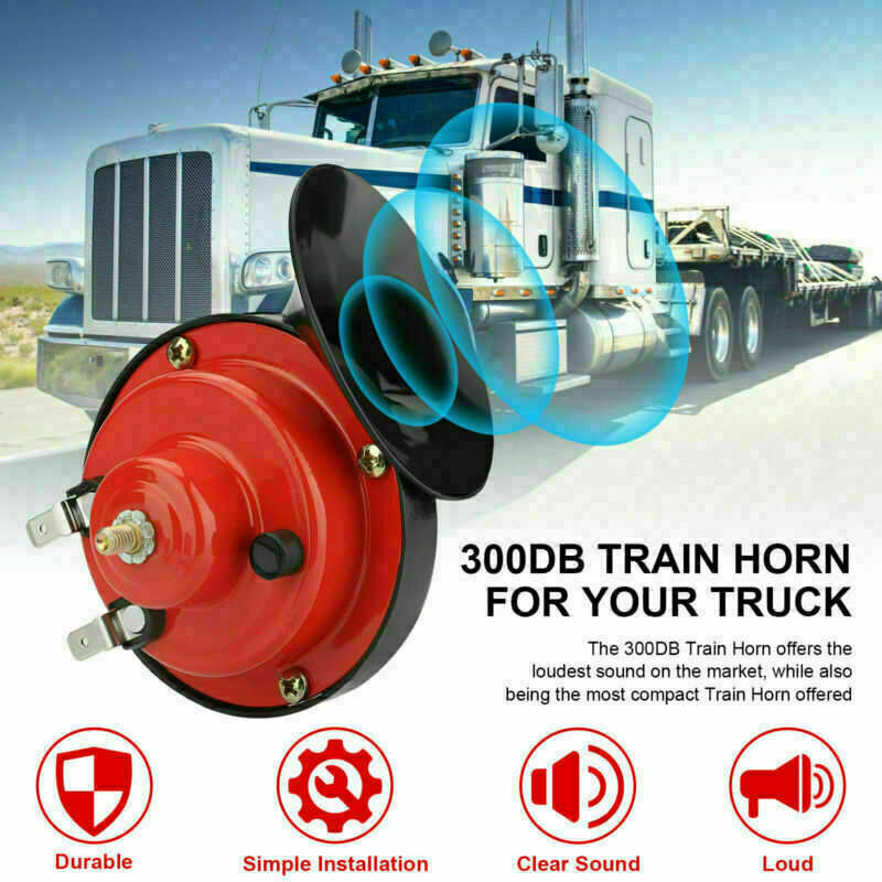 12V 300DB Super Loud Train Horn Waterproof For Motorcycle Car Truck SU - image 4