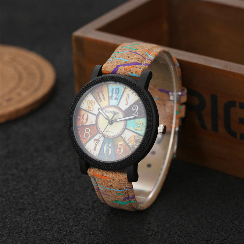 Casual Vintage Leather Women Quartz Wrist Watch Gift Clock - image 2