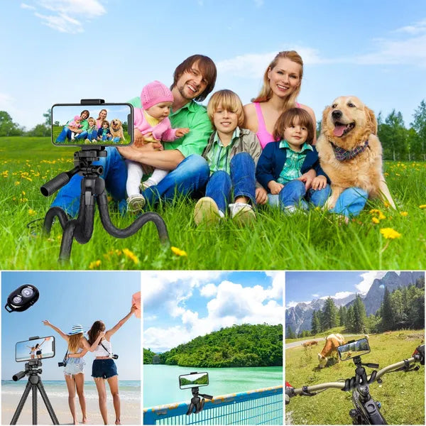 Portable And Adjustable Flexible Phone Tripods Camera Stand Holder Wit - image 4