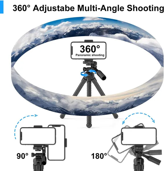 Portable And Adjustable Flexible Phone Tripods Camera Stand Holder Wit - image 6