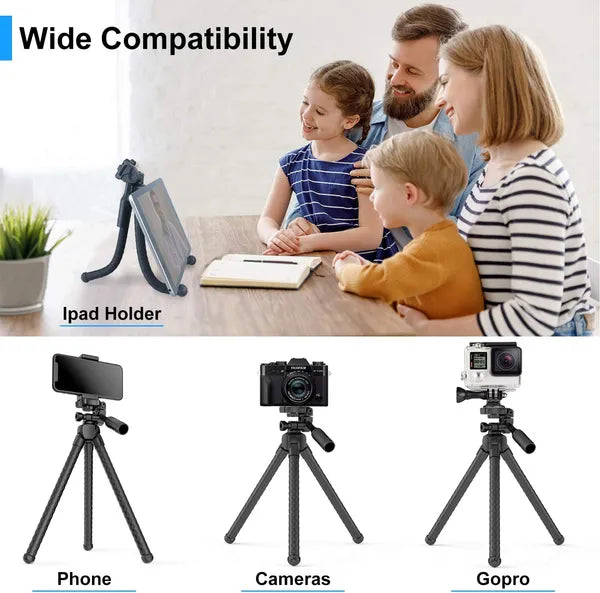 Portable And Adjustable Flexible Phone Tripods Camera Stand Holder Wit - image 1