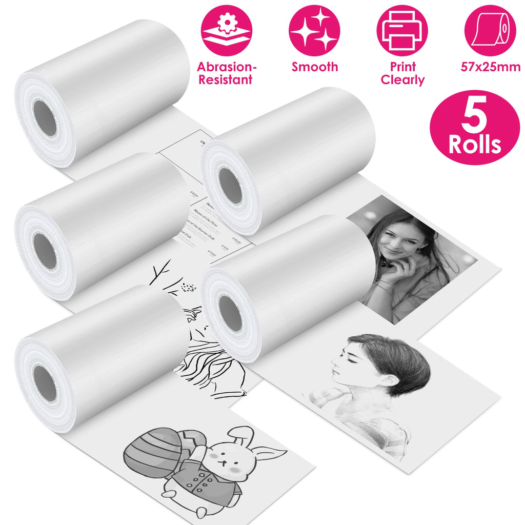 Mini Printer - Printer Paper 'Options' -- Pocket Wireless Thermal Prin - image 2