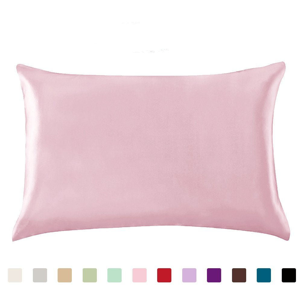 Pillowcase Satin Solid Color Simulation Silk Single Pillowcase Ice Sil - image 5