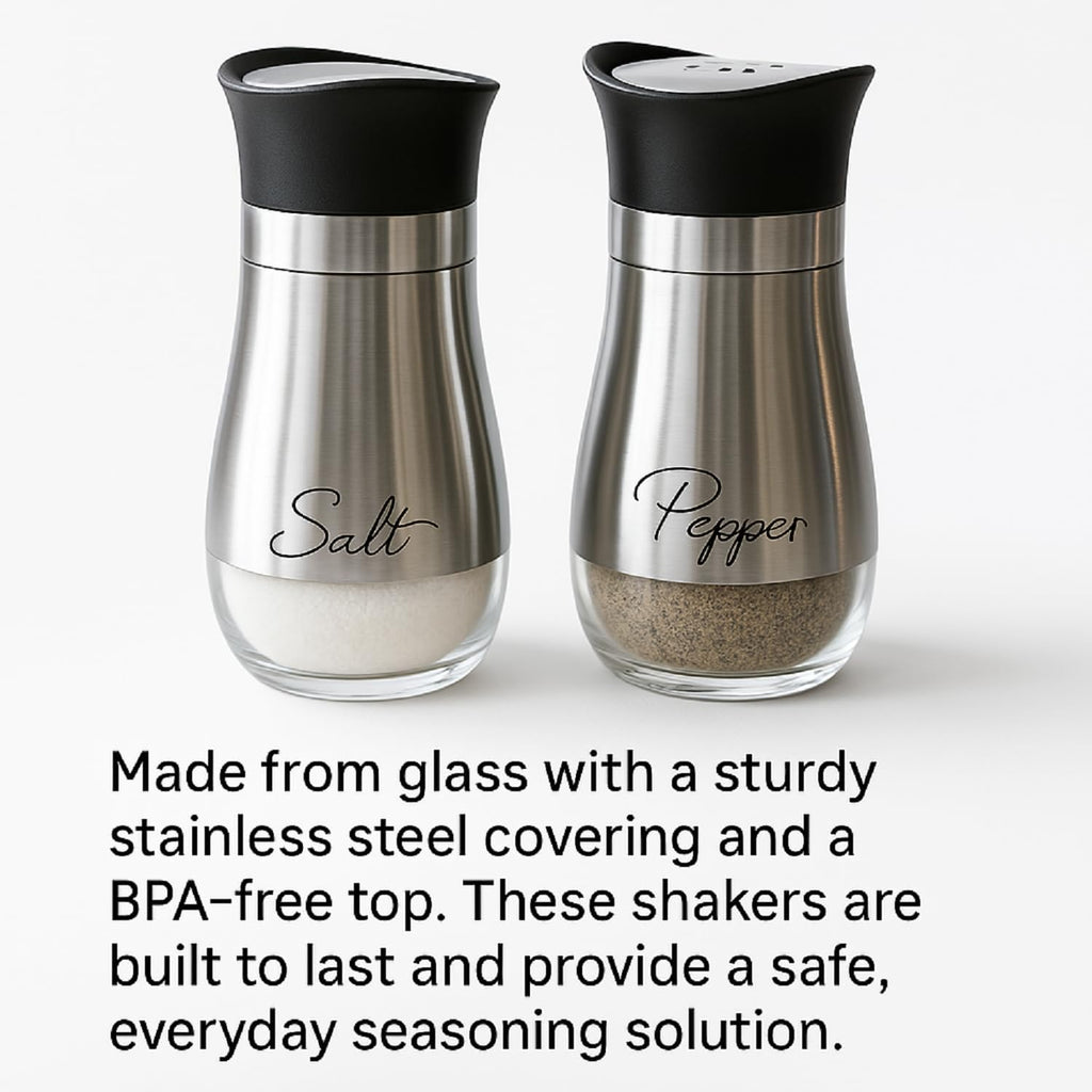 Salt And Pepper Shakers Set - Salt Containers For Gifts, Kitchen Decor - image 4