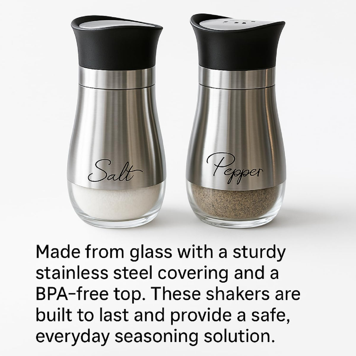 Salt And Pepper Shakers Set - Salt Containers For Gifts, Kitchen Decor - image 4