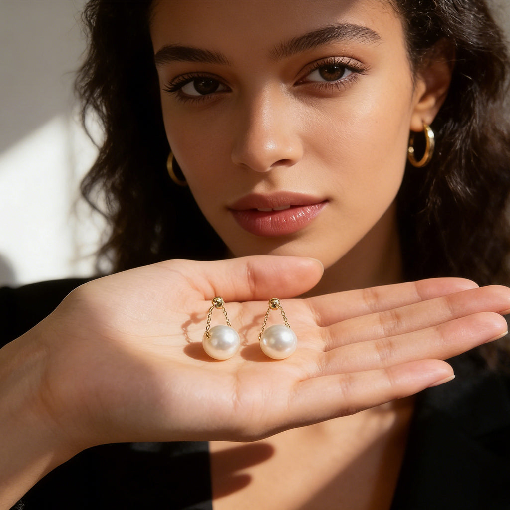 Pearl-Style Earrings - image 1