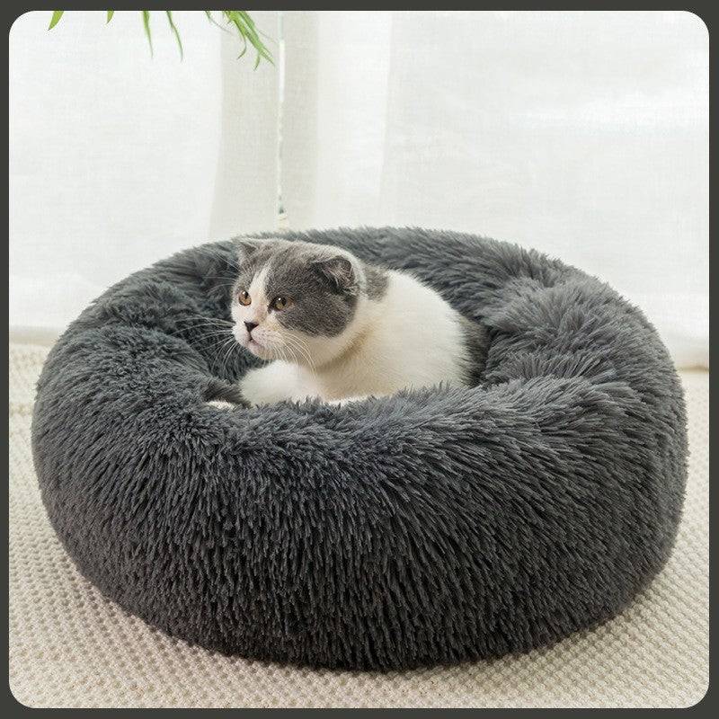 Plush Warm Dog Bed In Winter - image 3