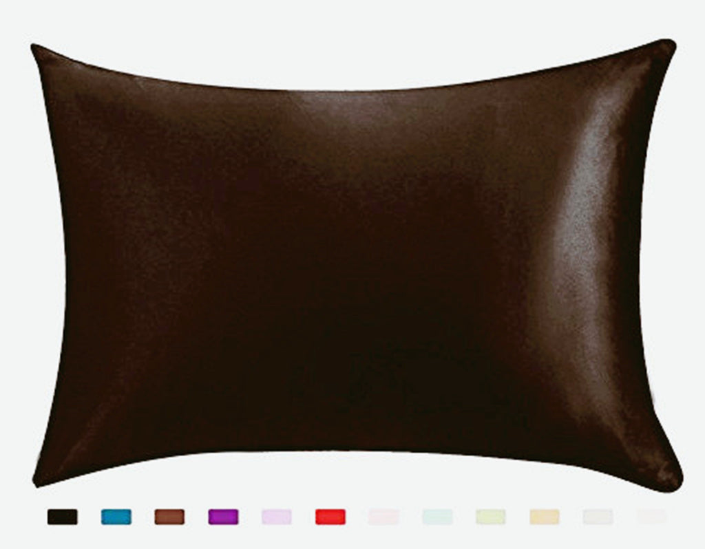 Pillowcase Satin Solid Color Simulation Silk Single Pillowcase Ice Sil - image 8