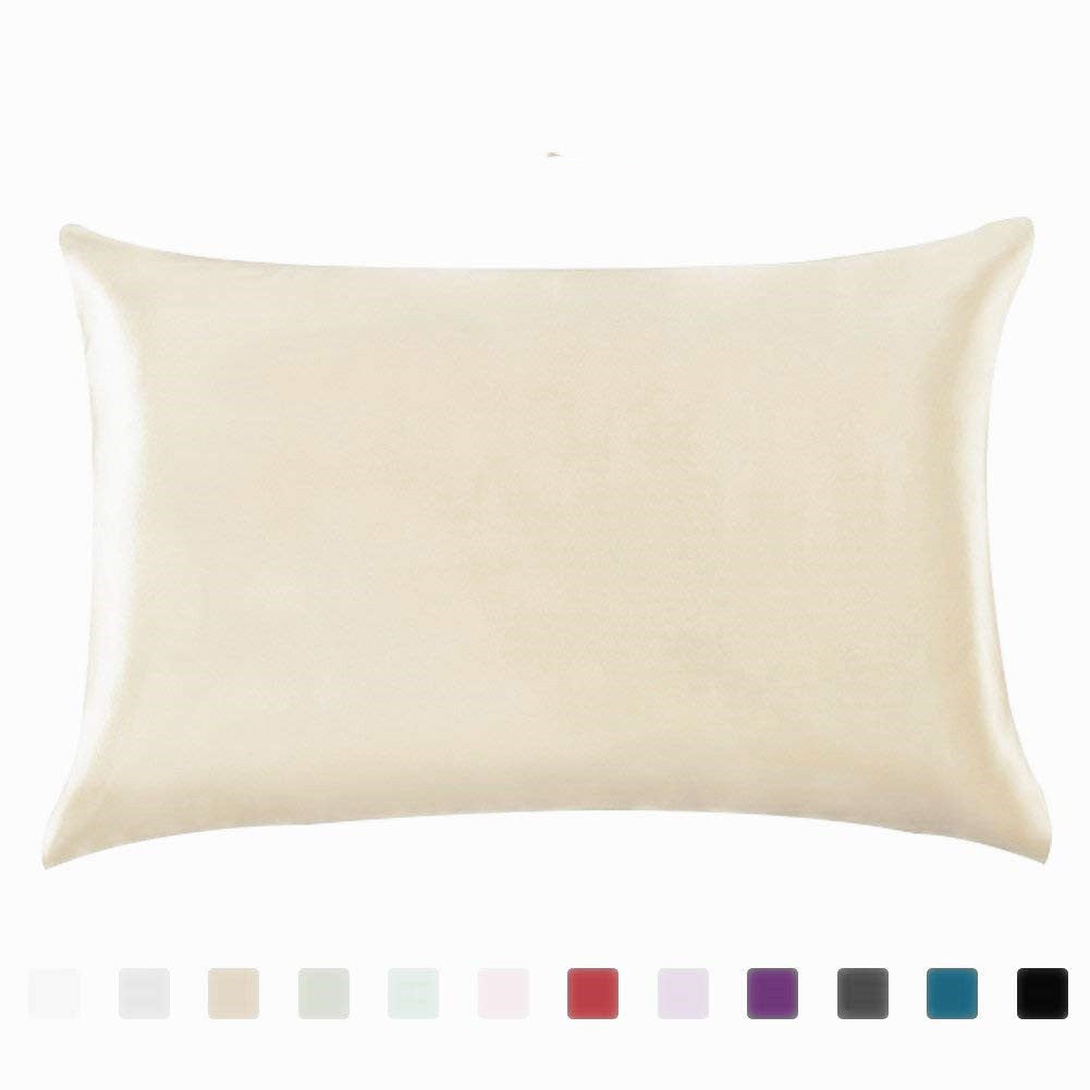 Pillowcase Satin Solid Color Simulation Silk Single Pillowcase Ice Sil - image 3