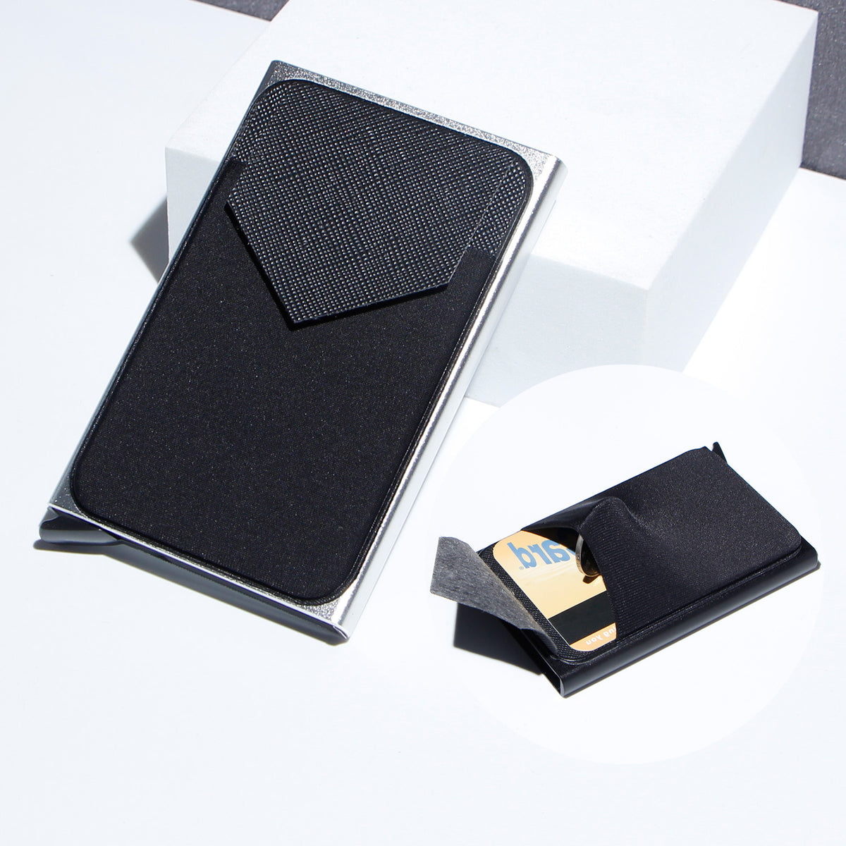 Metal Card Strap Lycra Cloth Anti-theft Swiping Aluminum Alloy Credit  - image 2