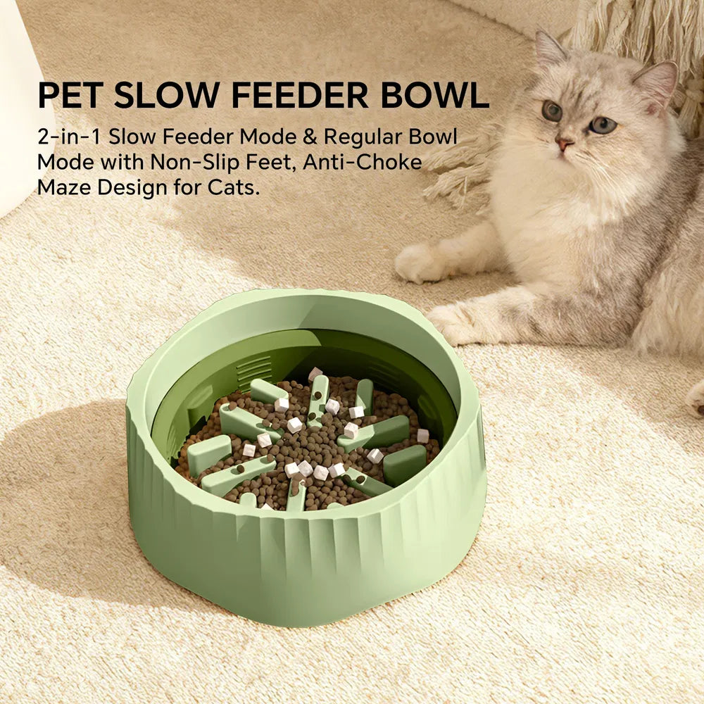 2-in-1 Fast & Slow Feeder Cat Bowl - image 5