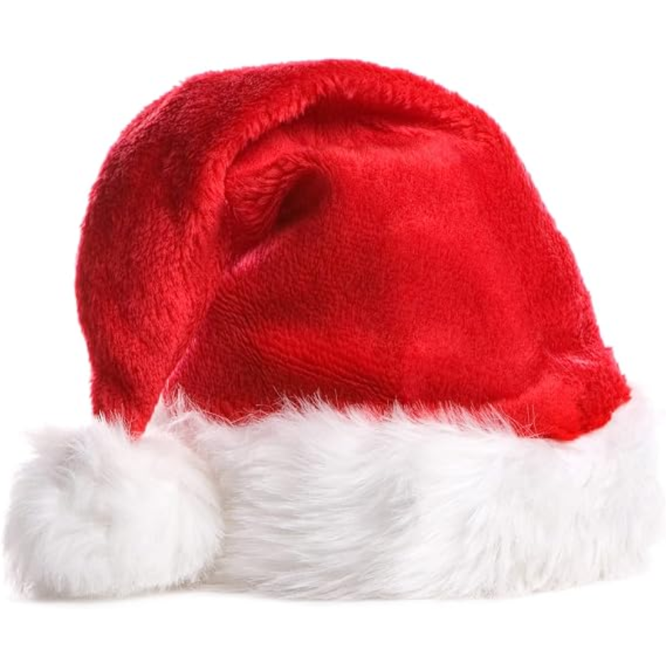Classic Soft Velvet Santa Hat for Adults - image 1