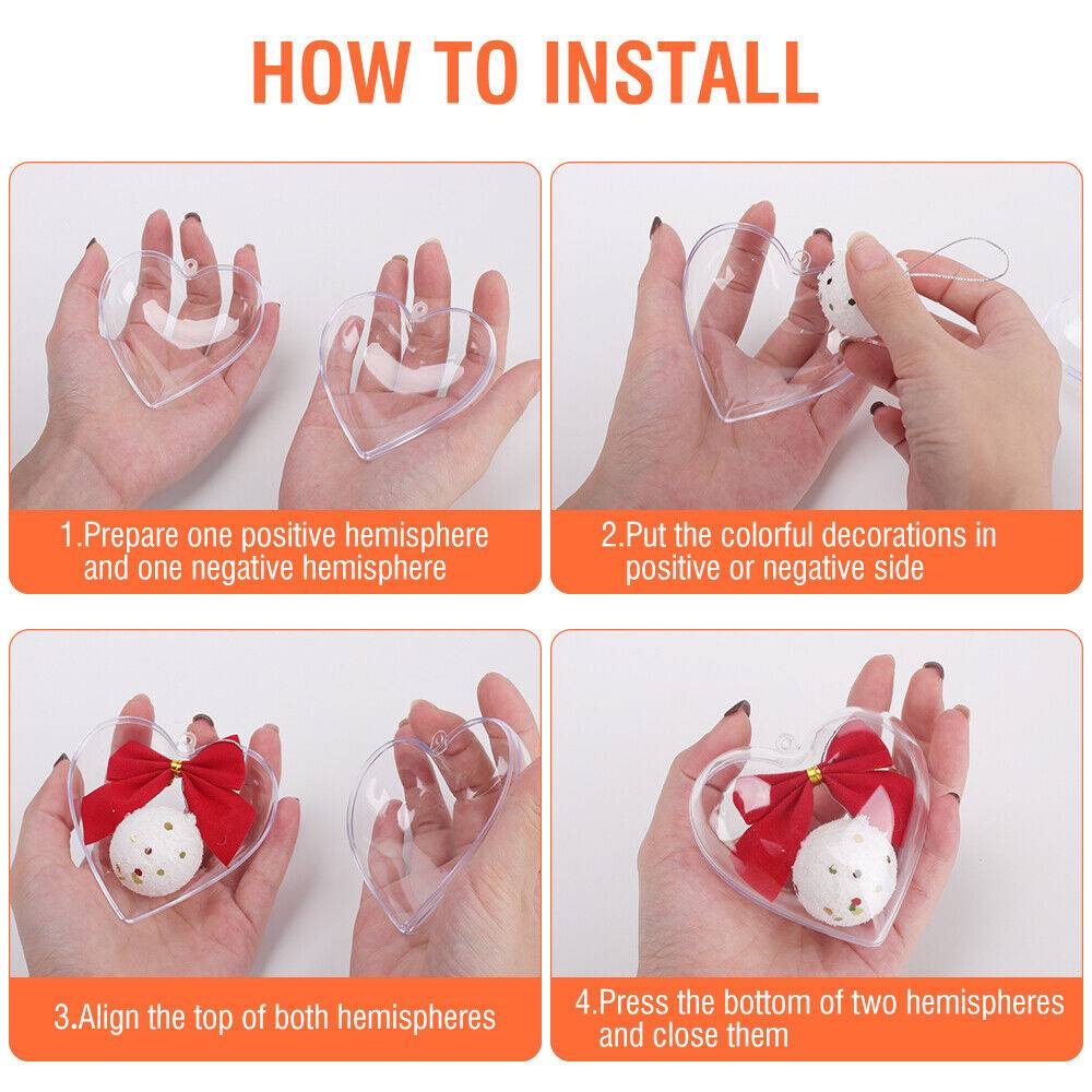 5PCS Christmas Tree Decor Ball Bauble Xmas Party Hanging Ball Ornament - image 1