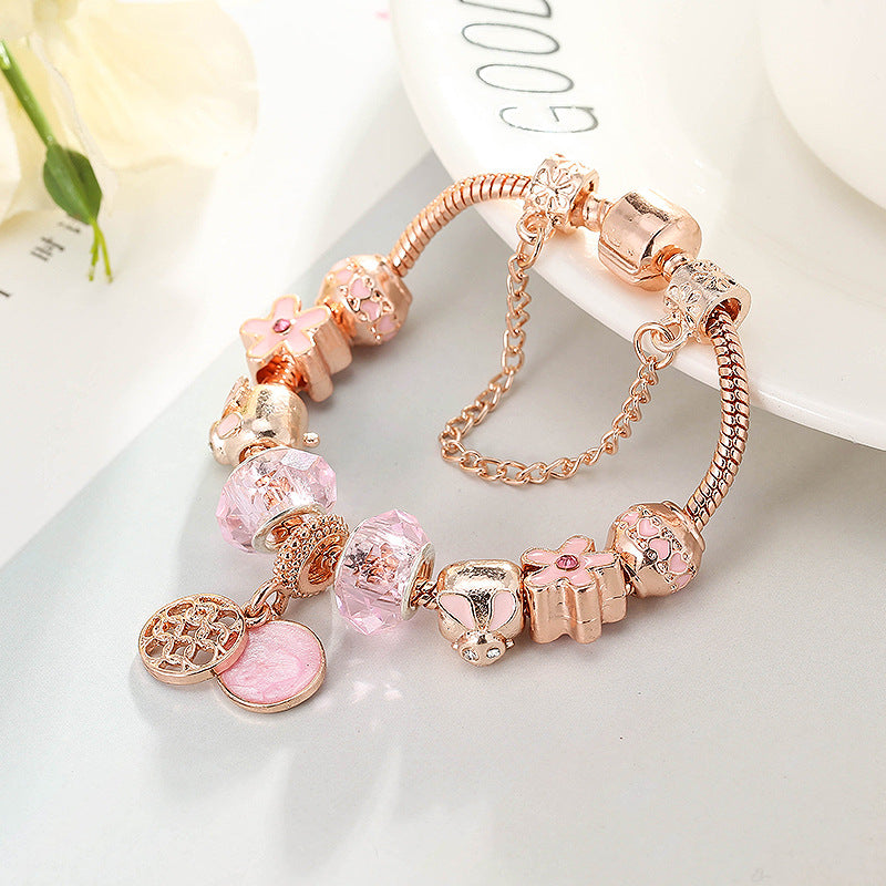 Fashion Love Geometric Rose Gold Bracelet Women's Jewelry - image 7