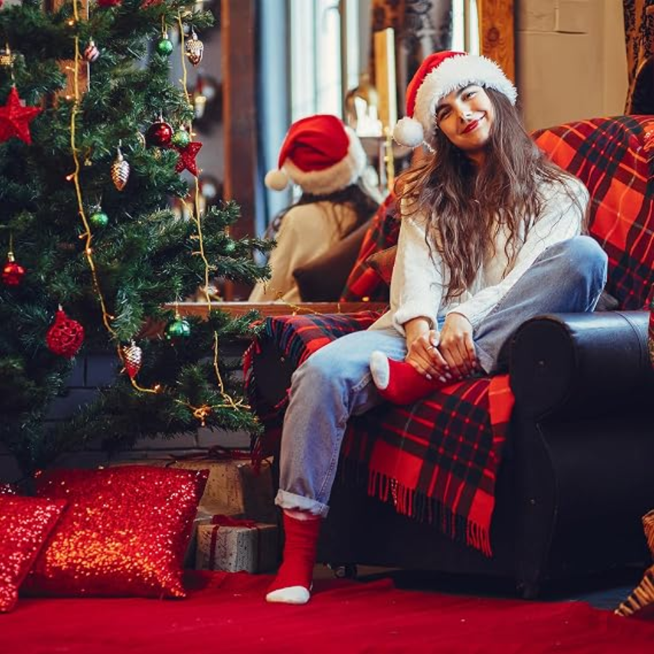 Classic Soft Velvet Santa Hat for Adults - image 3