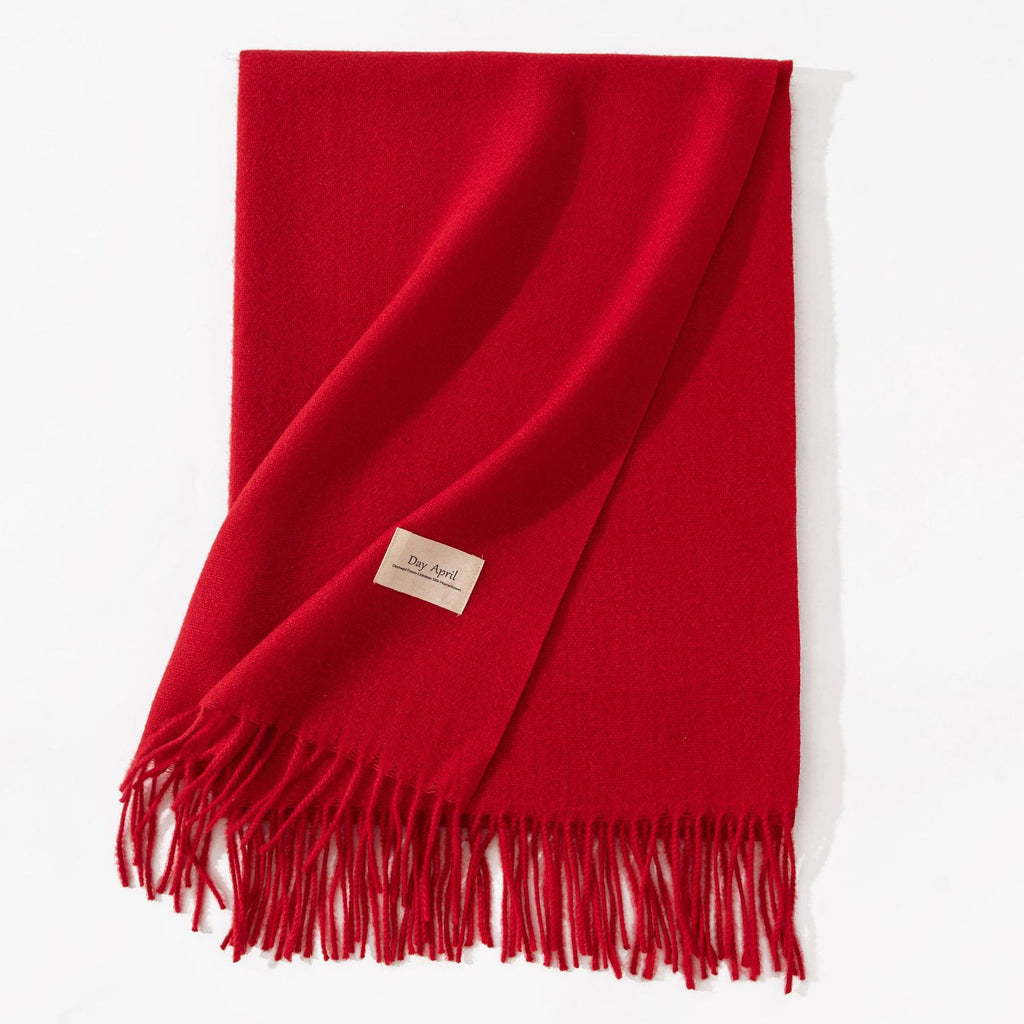 Pure Color Artificial Cashmere Scarf Women's Winter High-grade Shawl - image 6