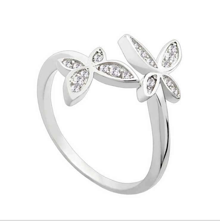 Sterling Silver Adjustable Butterfly Ring - image 5