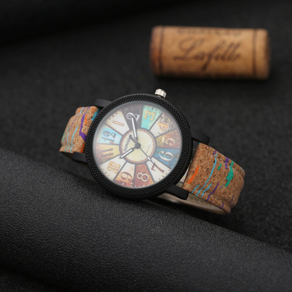Casual Vintage Leather Women Quartz Wrist Watch Gift Clock - image 8