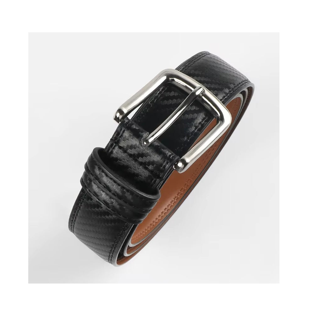 Genuine Business Leather Belt For Men Or BOY Swivel Pin Buckle Casual  - image 8