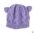 Hand Made 3D Cute Knitted Cat Ear Beanie For Winter - image 7