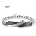 Couple Cross-design Bracelet - image 1