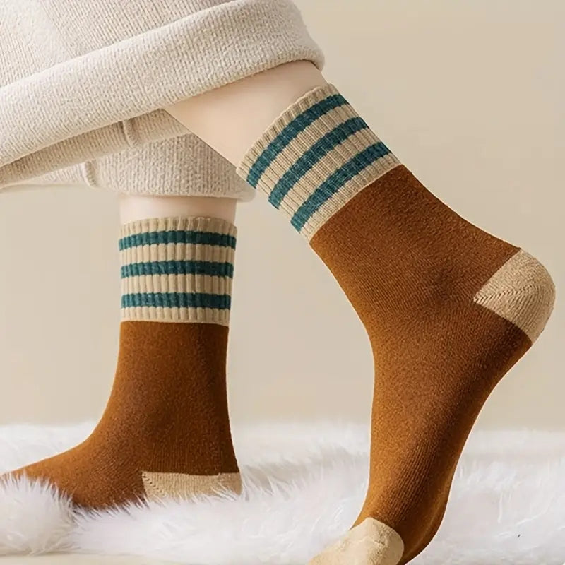 10 Pairs Thick Warm Winter Socks for Women & Men - image 5