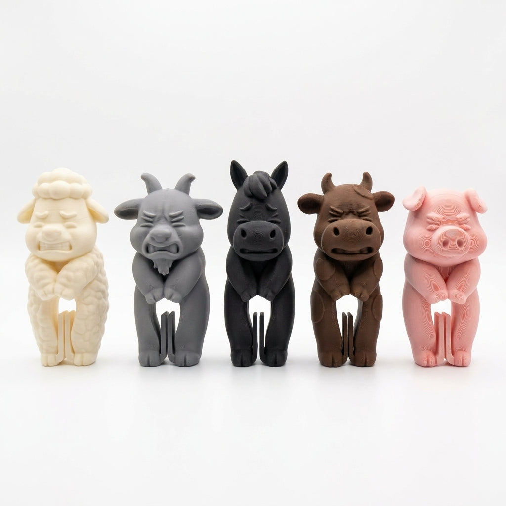 Cute Farm Animal Bag Clip, 3D Printed Snack Bag Sealing Clip - image 2