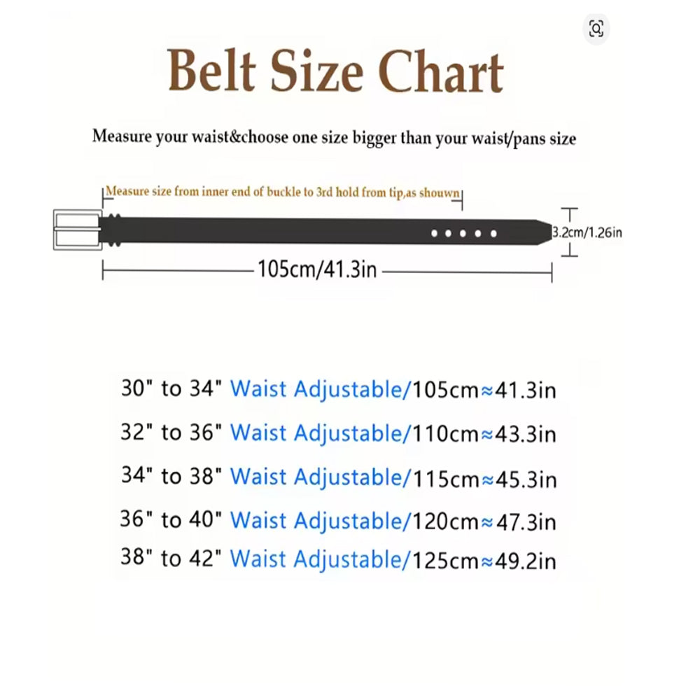 Men Belt Leather Belt For Men, Design For Formal Work Or Casual - image 4