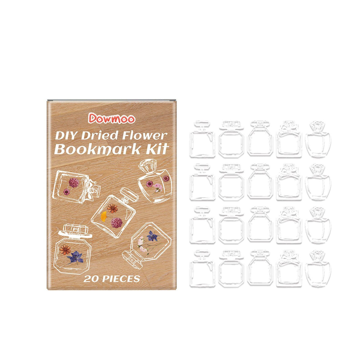 DIY Dried Flower Bookmark Kit, 20 Pieces - image 7