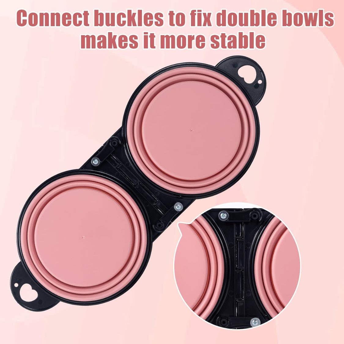 Collapsible Double Dog Bowl - image 3