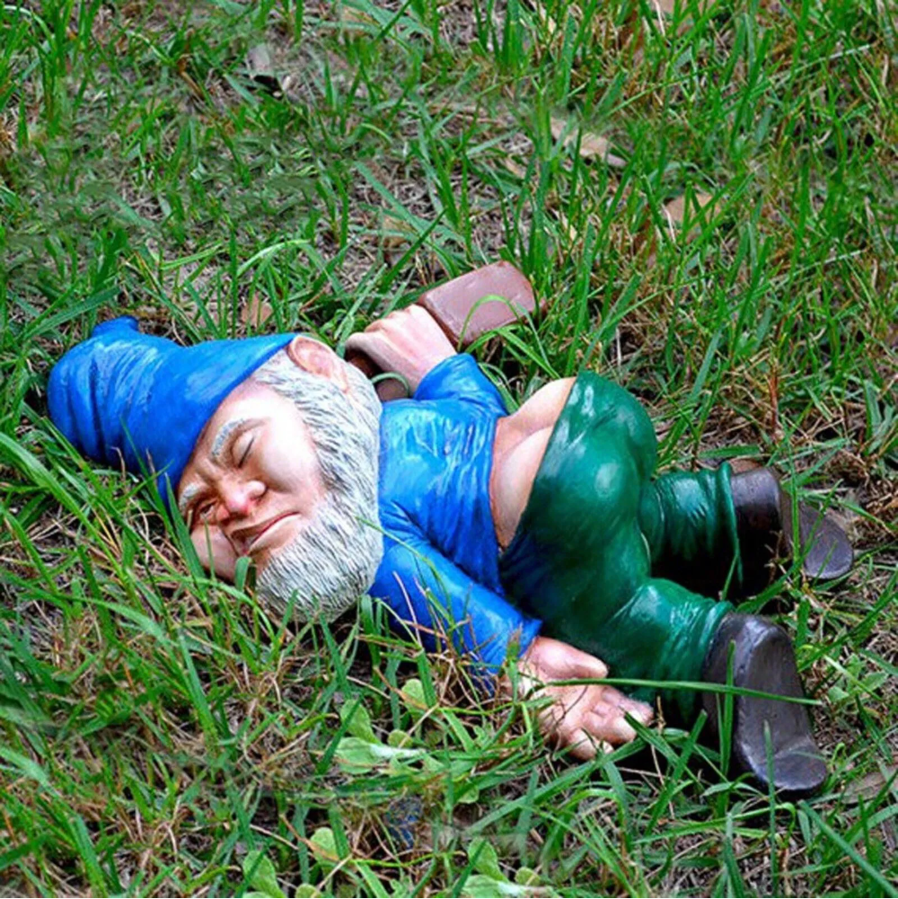 Drunk Garden Gnome Decoration Drunken Ornament Decor Yard Patio Lawn - image 4