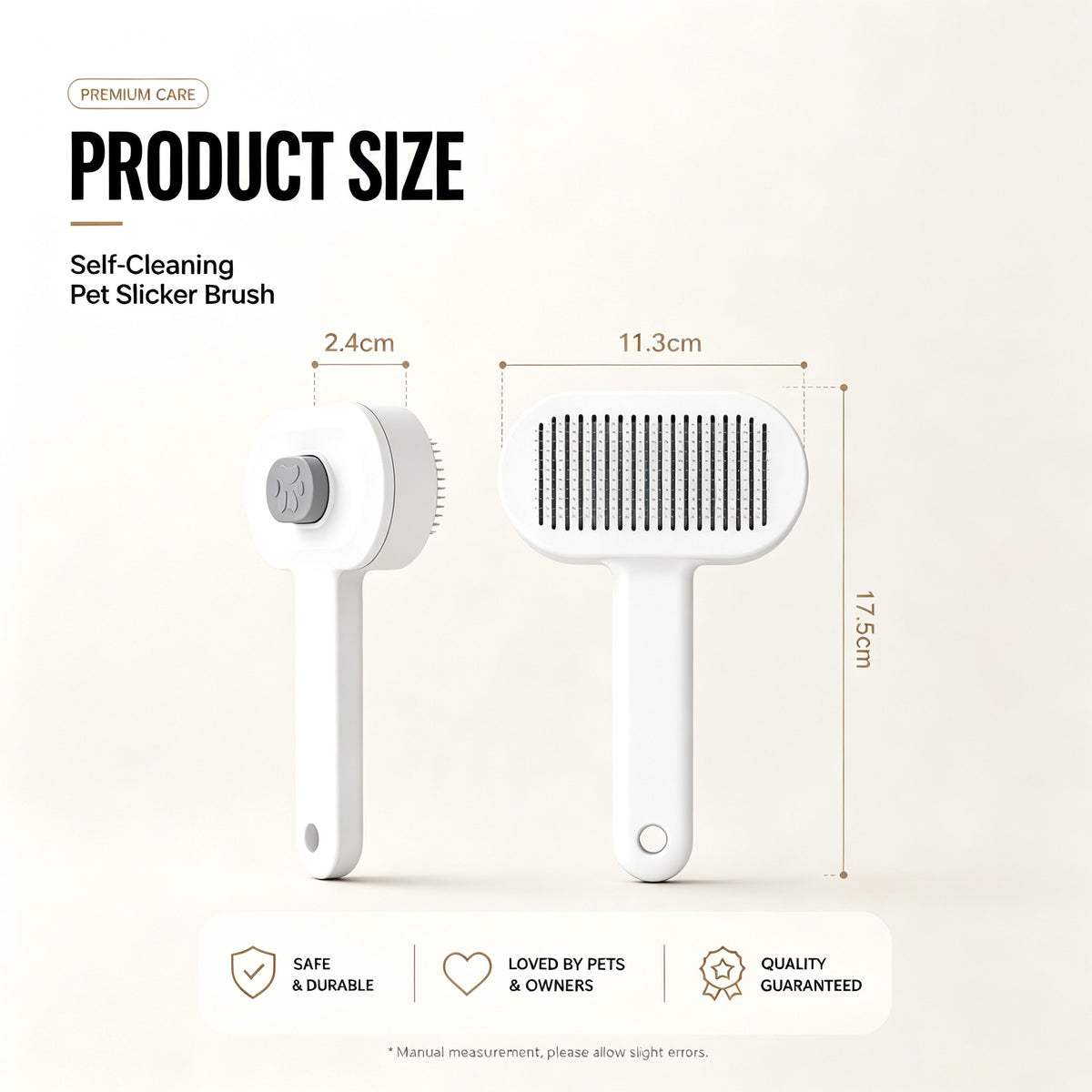 Self-Cleaning Pet Slicker Brush for Cats & Dogs - image 8